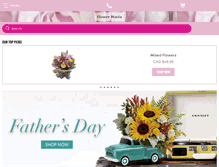 Tablet Screenshot of flowermania.ca